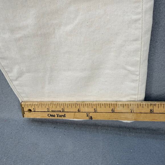 Madewell Jeans Women's 28 (6) Cream 90s Straight Leg High Rise Fit Summer EUC - Picture 14 of 14